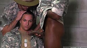 Anime army punished with gay group monster cock anal and blowjobs