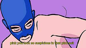 Pink Sucks Blue's Dick Before Wild Among Us Roleplay Fuck!