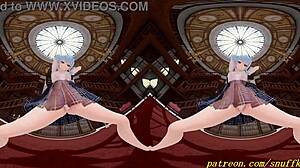 suisei shakes her 3d hololive hentai body in vr180 mmd dance