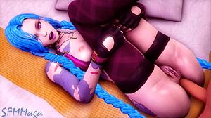 League of Legends Jinx 3D Feet Hentai Animation Compilation PMV