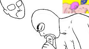 Pink Sucks Blue's Dick Before Wild Among Us Roleplay Fuck!