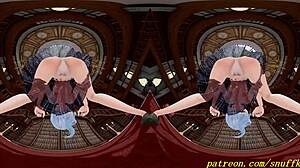 suisei shakes her 3d hololive hentai body in vr180 mmd dance
