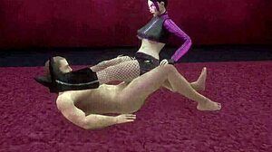Girlfriend captured for monster domination in fishnets and stockings?