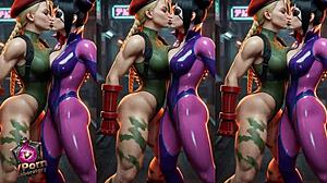 sensual battle between cammy and juri
