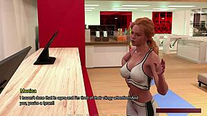how monica tries seducing leo with mind reading in this virgin game