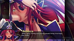 Pirate rebecca takes bukkake in scene two