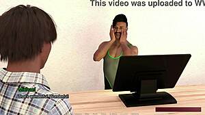 how monica tries seducing leo with mind reading in this virgin game