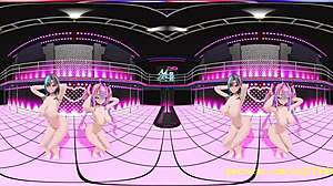Vr mmd chihavivi does a nude dance in 3d hololive hentai