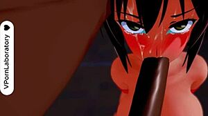 Nya's Huge Tits Deliver Intense Blowjob to Mick