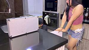 naughty crente gives up her tight ass to me raw and creampied
