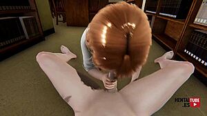 uraraka strokes bakugou cock sucking