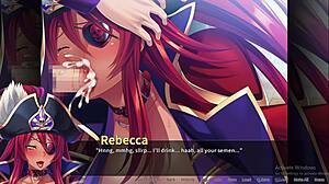 Pirate rebecca takes bukkake in scene two