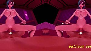 vr mmd chihaya gets nude in 3d hentai