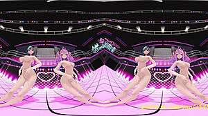 Vr mmd chihavivi does a nude dance in 3d hololive hentai