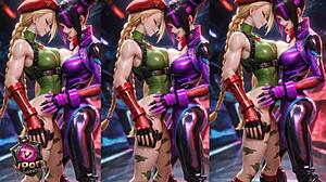 sensual battle between cammy and juri