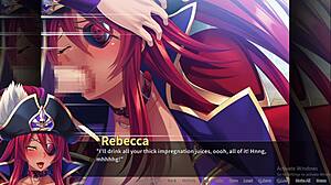 Pirate rebecca takes bukkake in scene two