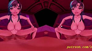 vr mmd chihaya gets nude in 3d hentai