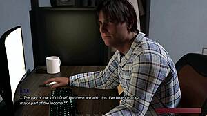 how monica tries seducing leo with mind reading in this virgin game