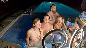 Hot tub orgy with deliah grace scarlett gushes and helena price