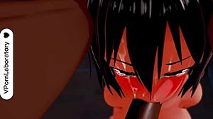 Nya's Huge Tits Deliver Intense Blowjob to Mick