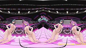 Vr mmd chihavivi does a nude dance in 3d hololive hentai