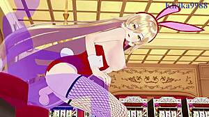 nui sociere and hyakumantenbara salome do intense bunny girl sex