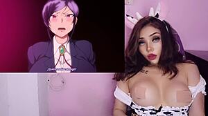 nerd fulfills fantasy with busty teacher