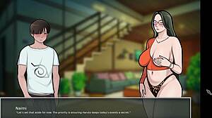 sucking on sexy milfs big tits in konoha