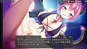 Midnight girls rirumu gives a detailed footjob scene in game.