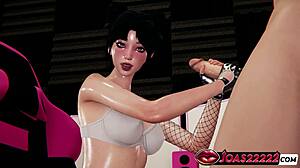 Sumi moans during sloppy blowjob