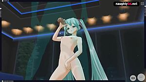 hatsune miku gets anal in vocaloid hentai