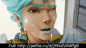 cartoon porn public sex tracer ana hanzo scene