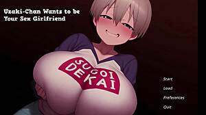 my horny girlfriend uzaki sucks my cock like a delicious popsicle