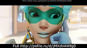 cartoon porn public sex tracer ana hanzo scene