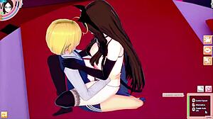Student fucks cat-girl hard in multiple positions
