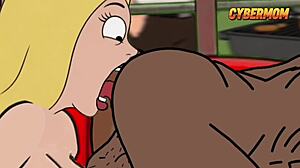 Black plumber fucks married housewife during cuckold bbq