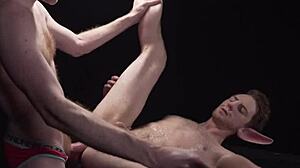 furry fetish gays enjoy rough barebacking with big cocks