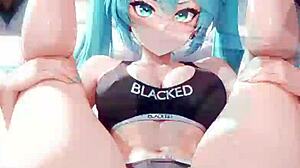 bbc slut miku takes monster cock