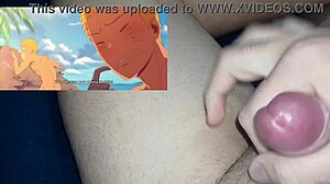 me playing hentai game while masturbating