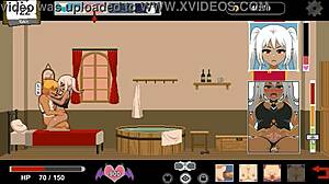 hentai game handyman 2 features fantasy cute white haired lady