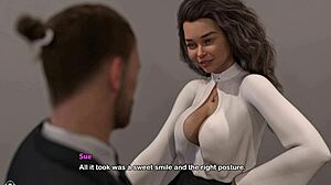 Bimbo character explores her latest fantasy in the game.