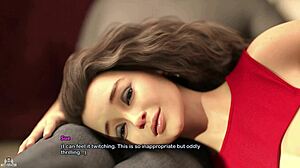 Bimbo character explores her latest fantasy in the game.