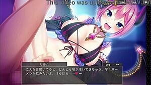 Midnight girls rirumu gives a detailed footjob scene in game.