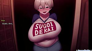 my horny girlfriend uzaki sucks my cock like a delicious popsicle
