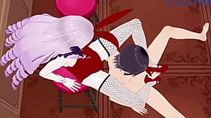 nui sociere and hyakumantenbara salome do intense bunny girl sex
