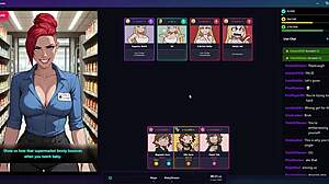 risky hentai handjob at mall during stream