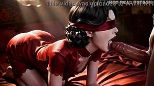 beautiful kimono babe gets dominated in hardcore ride