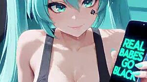 bbc slut miku takes monster cock