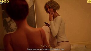 Lori And Barbara Start A Truth Or Dare Game Leading To Footjob