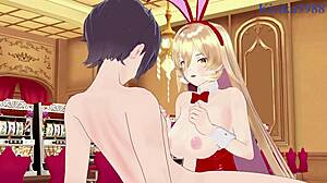 nui sociere and hyakumantenbara salome do intense bunny girl sex